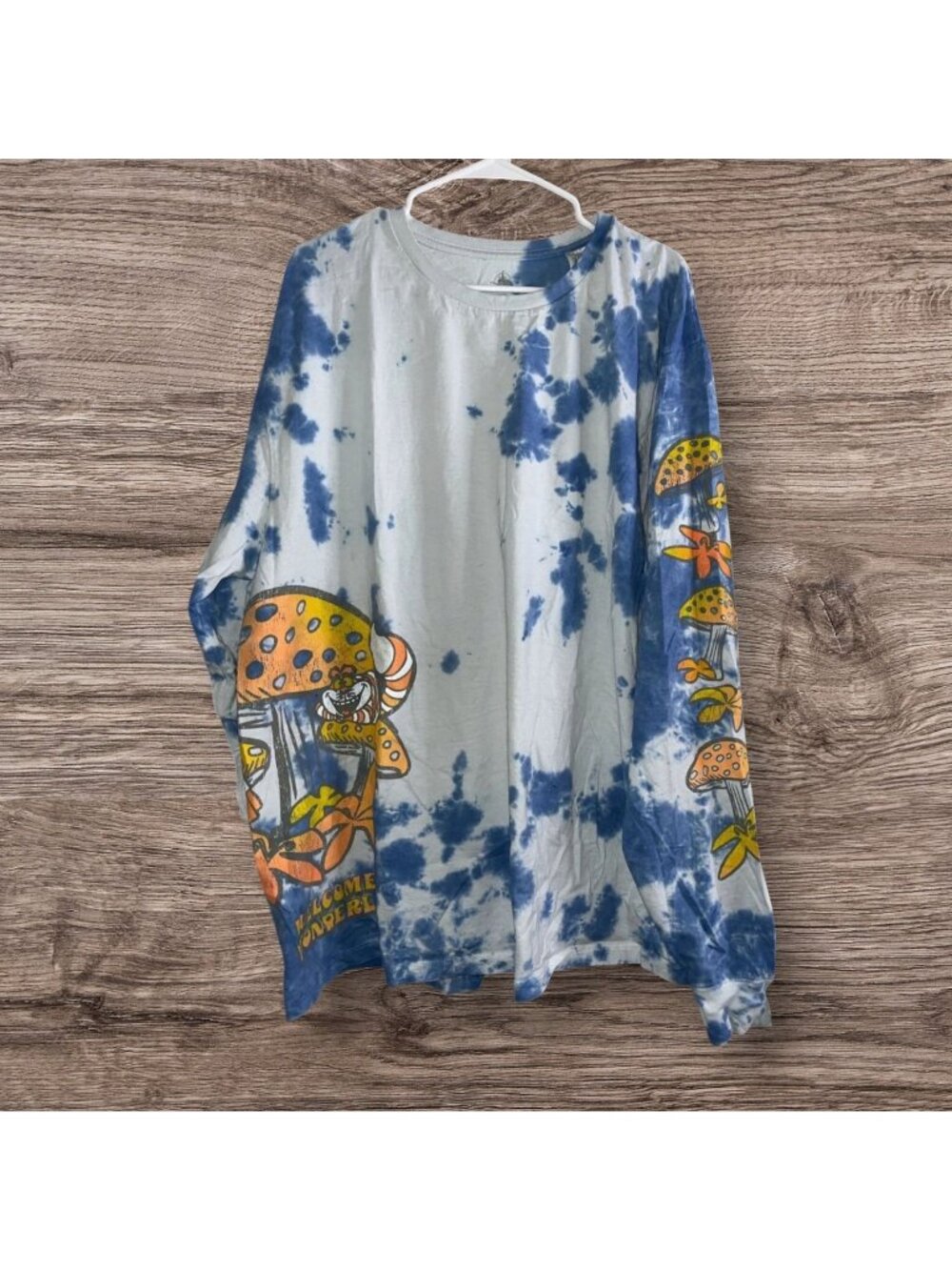 Disney Parks Shirt X- Large Tie Dye Alice Welcome To Wonderland Long Sleeve